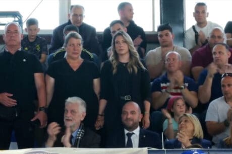 αγώνας μπάσκετ για Λυγγερίδη