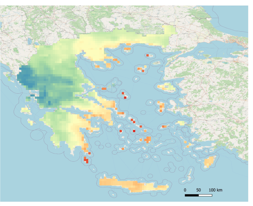 Στοιχεία για τις βροχοπτώσεις που συμπεριέλαβε στο έγγραφό της η Διεύθυνση Υδάτων της Αποκεντρωμένης Διοίκησης Κρήτης.