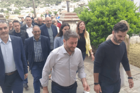 Ανδρουλάκης στο Κέντρο Υγείας Σπηλίου
