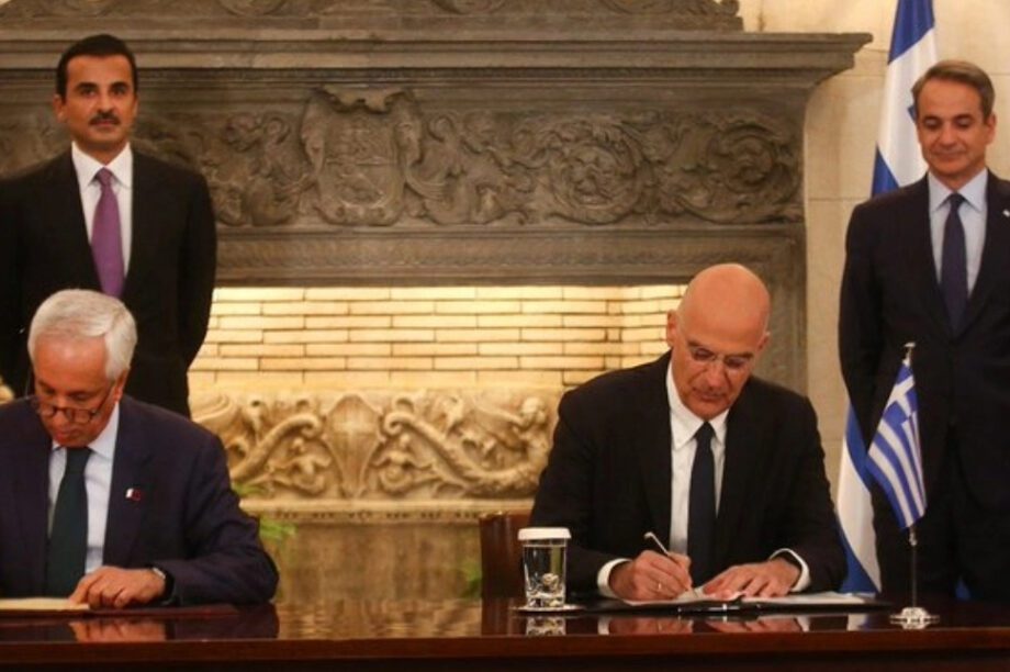 Nίκος Δένδιας Κατάρ Υπογραφή