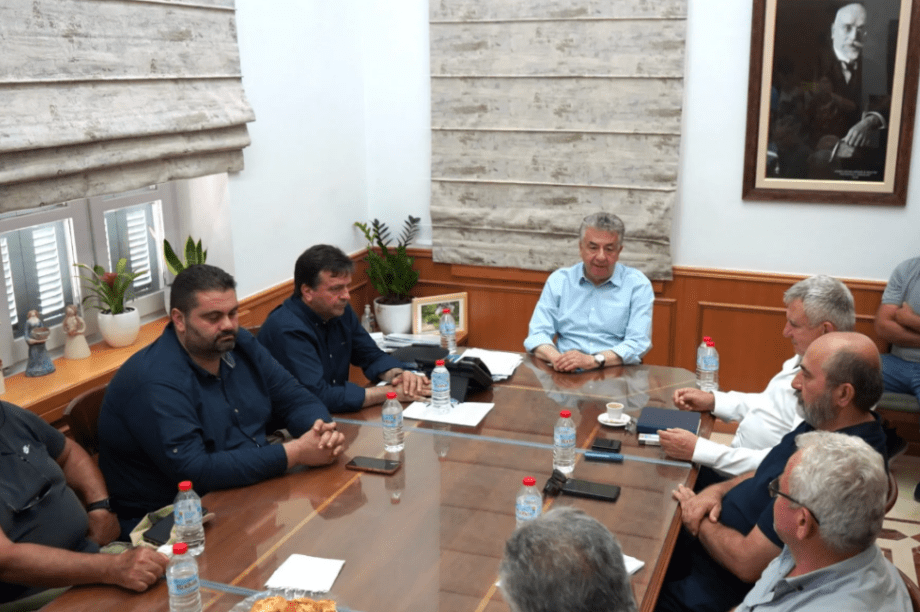 Σύσκεψη στη Περιφέρεια για την διαχείριση του υδάτινου δυναμικού στο δήμο Φαιστού