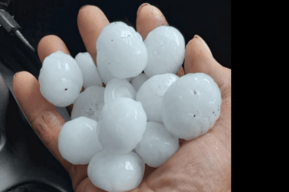 Σφοδρή χαλαζόπτωση στην Έδεσσα