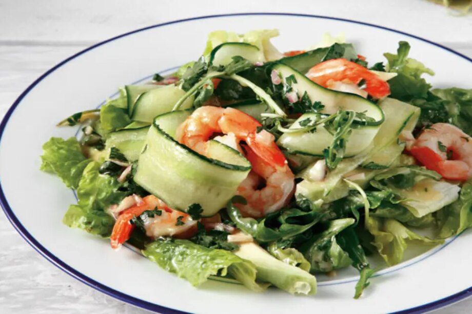 σαλάτα γαρίδες