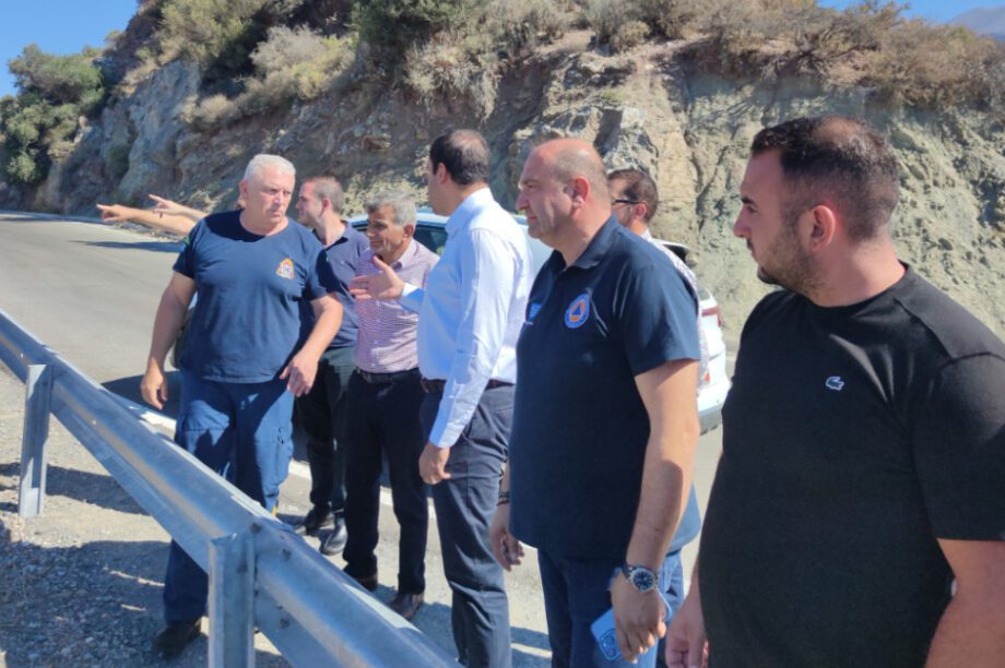 Αμάρι: Αυτοψία του Υφυπουργού Εθνικής Άμυνας, κ. Γιάννη Κεφαλογιάννη στις πληγείσες περιοχές