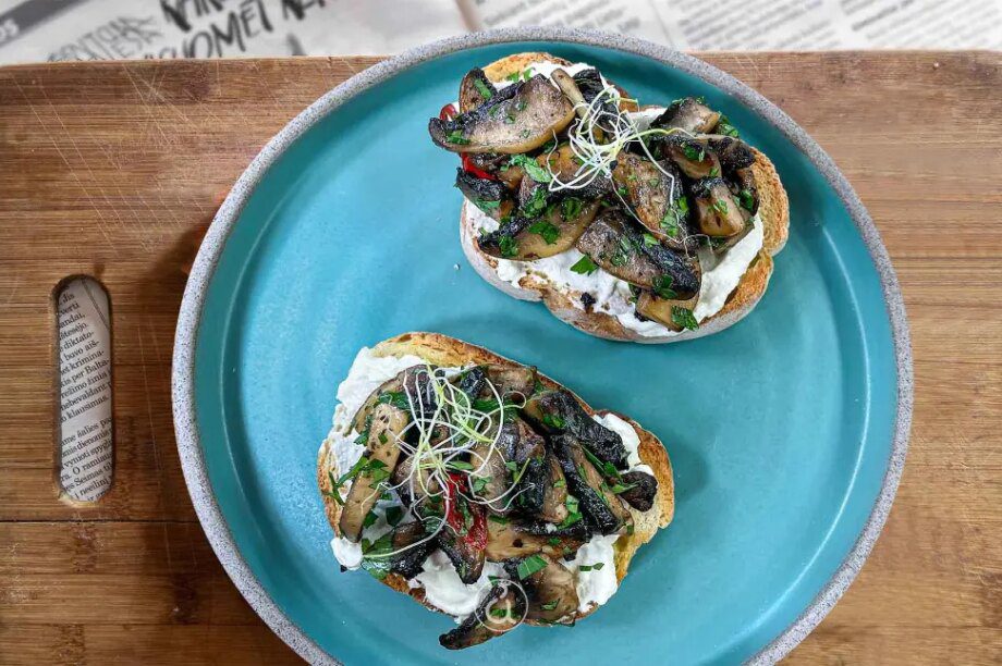 crostini μανιτάρια