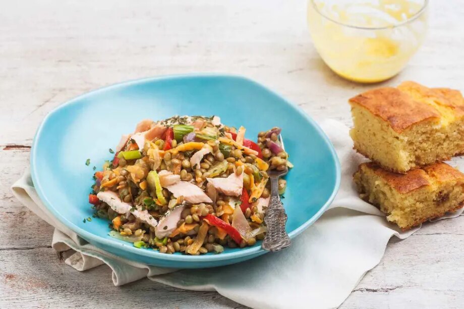 φακές σολομός