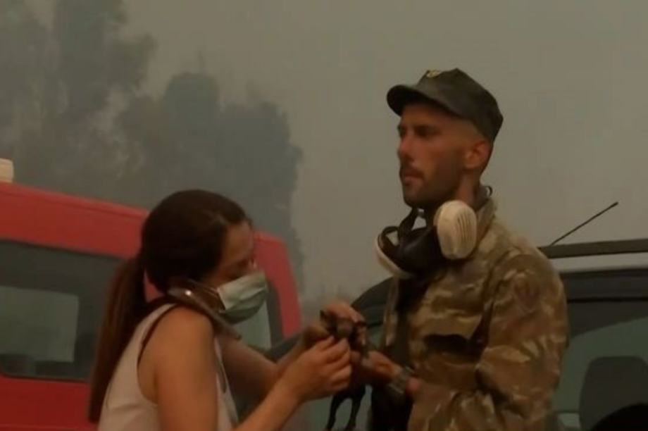 φωτιά Αττική γατάκι