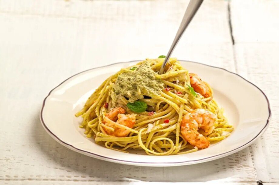 λιγκουίνι γαρίδες