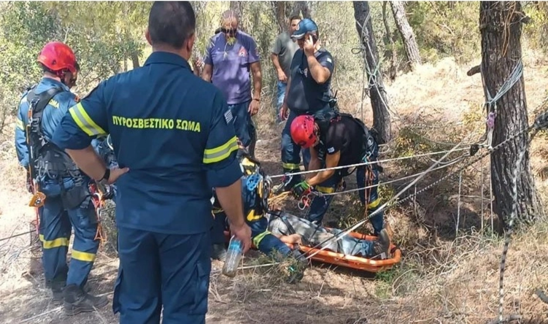 άνδρας πηγάδι