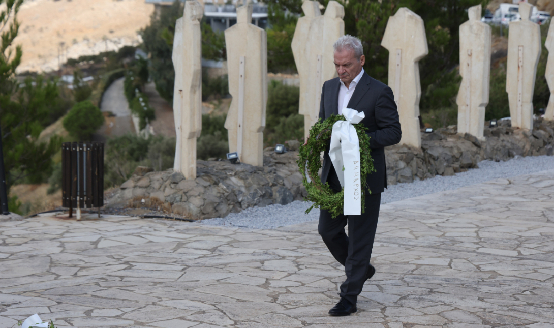 Ο Δήμαρχος Ηρακλείου Αλέξης Καλοκαιρινός στις εκδηλώσεις τιμής και μνήμης για το Ολοκαύτωμα της Βιάννου