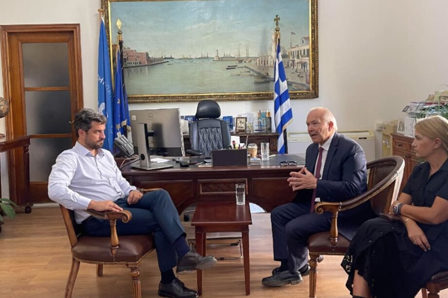 Στο Δημαρχείο Χανίων ο Υφυπουργός Ναυτιλίας και Νησιωτικής Πολιτικής, Στέφανος Γκίκας