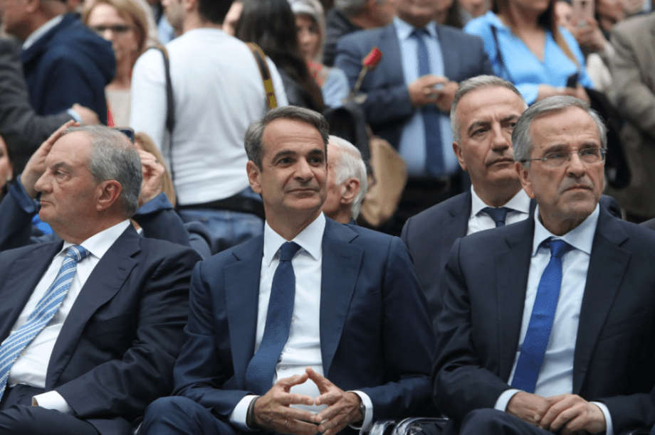 Κυριάκος Μητσοτάκης, Κώστας Καραμανλής και Αντώνης Σαμαράς