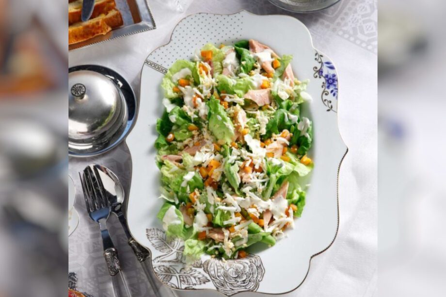 σαλάτα πέστροφα