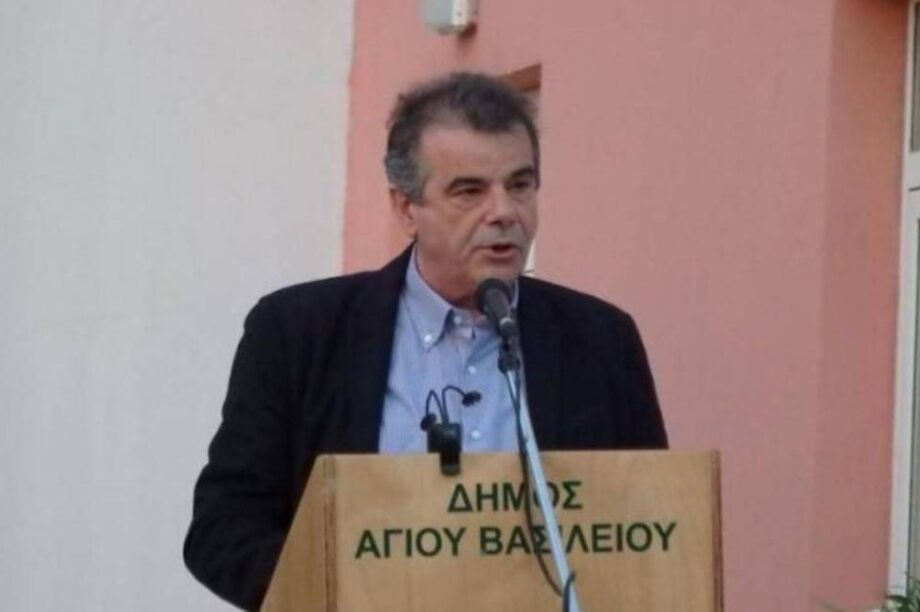δήμαρχος Αγ. Βασιλείου Γιάννης Ταταράκης.