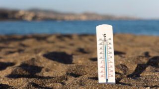 θερμόμετρο ζέστη ήλιος καλοκαίρι