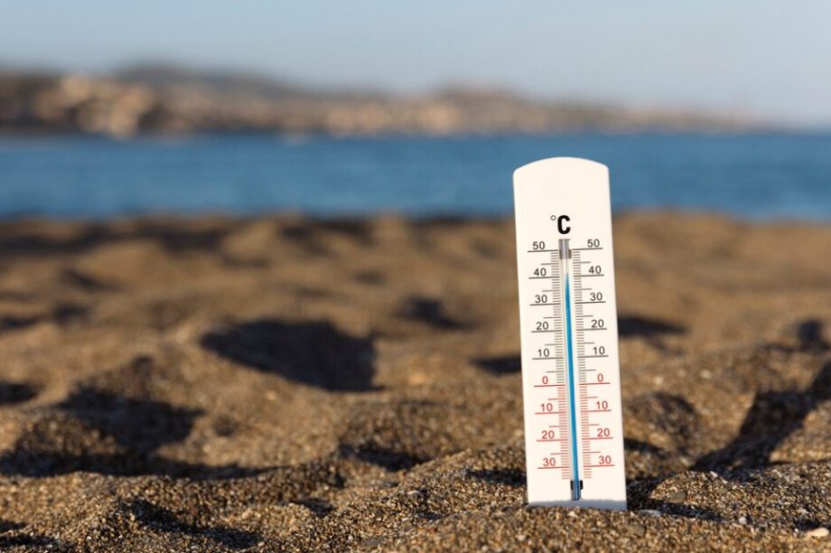 θερμόμετρο ζέστη ήλιος καλοκαίρι