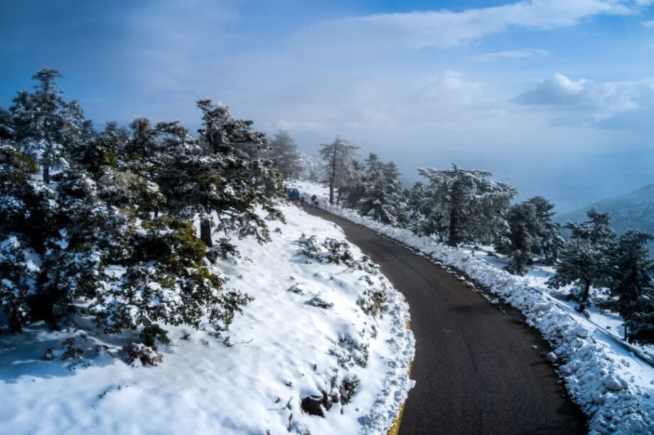 χιόνια κακοκαιρία δρόμος παγετός καιρός καιρικές συνθήκες