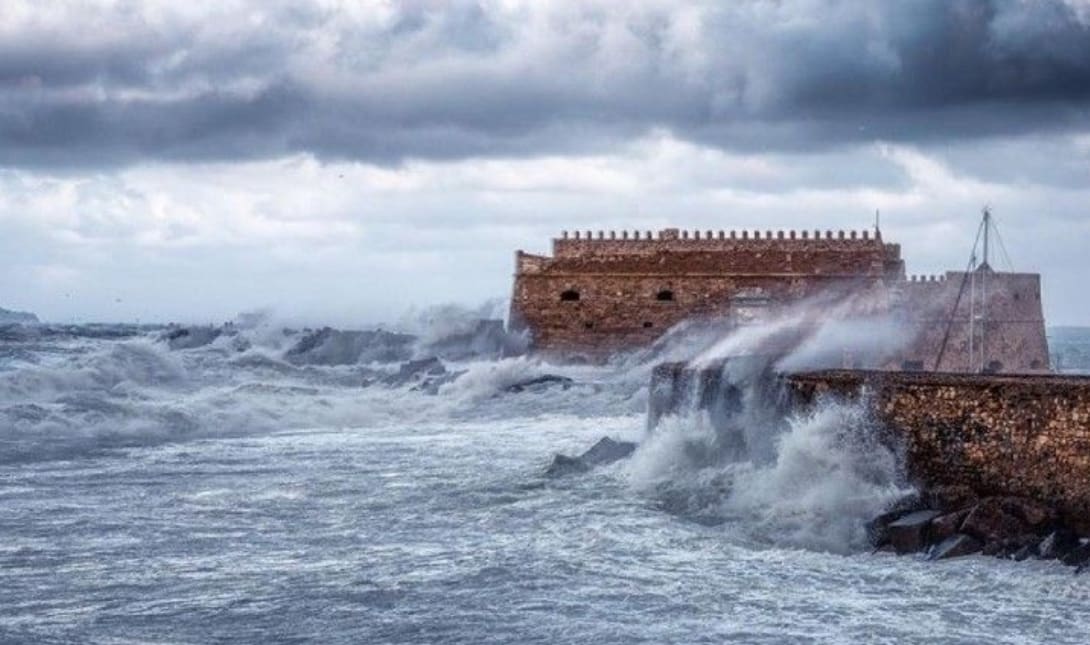 Λιμεναρχείο Ηρακλείου καιρός κακοκαιρία ριπές