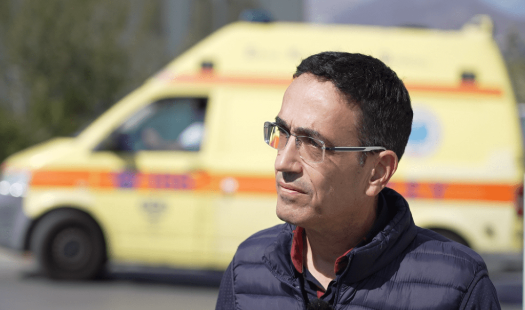 Ο πρόεδρος του Σωματείου Εργαζομένων ΠΑΓΝΗ κ. Δημήτρης Βρύσαλης.