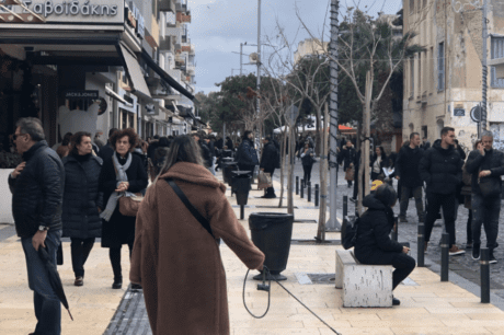 αγορά κέντρο ηράκλειο κίνηση κόσμος χειμώνας