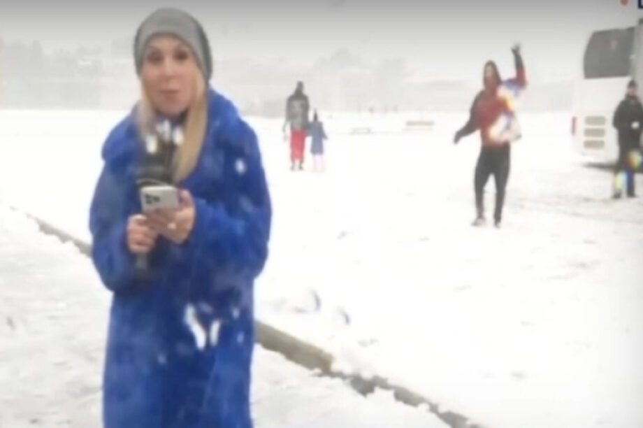 ρεπόρτερ χιόνια