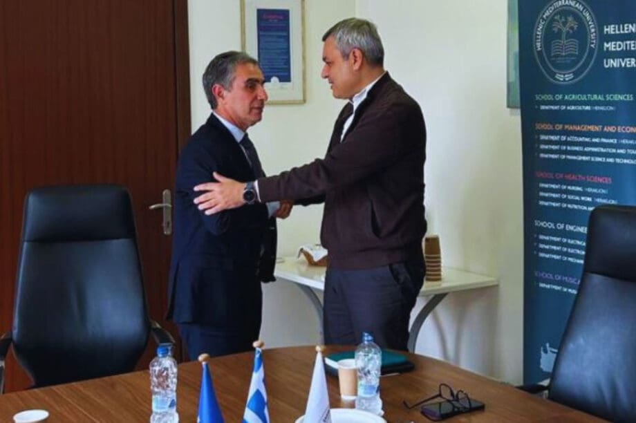 Με τον Πρύτανη του ΕΛΜΕΠΑ Ν. Κατσαράκη συναντήθηκε ο Χ. Μαμουλάκης