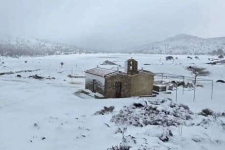 χιόνια Βιάννος κακοκαιρία χειμώνας