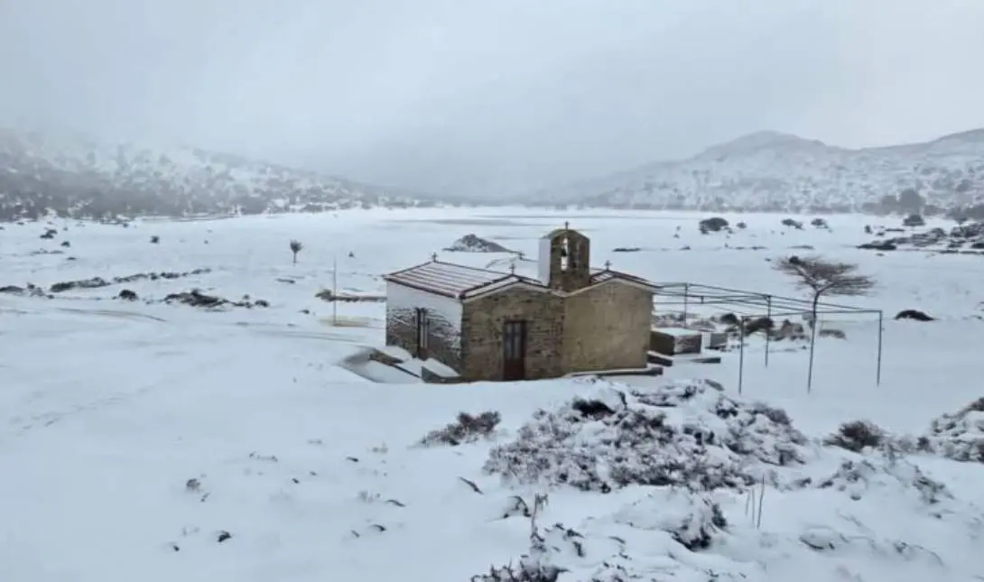 χιόνια Βιάννος κακοκαιρία χειμώνας