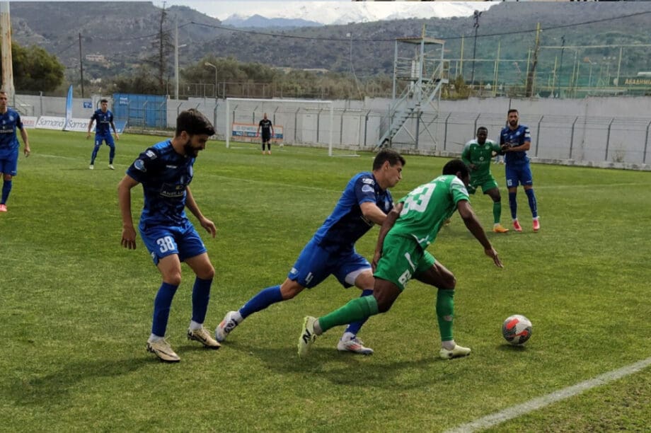 Χανιά: Νίκησαν 2-0 τον Παναργειακό και πλησιάζουν στην παραμονή