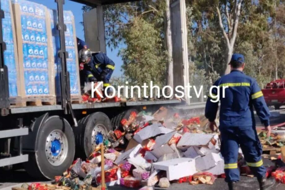 φωτιά νταλίκα