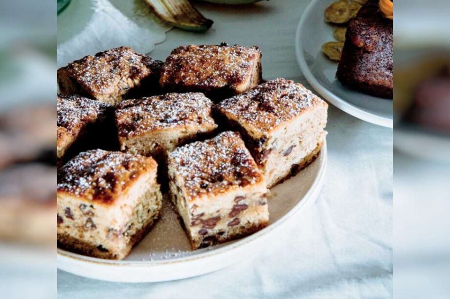 κέικ μπανάνα σοκολάτα