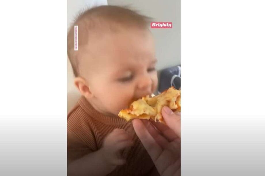 ξεκαρδιστική αντίδραση ενός μωρού