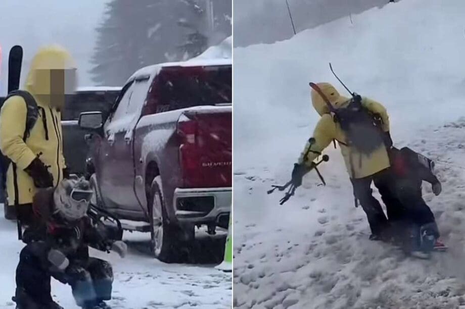 παιδί χιονοδρομικό κέντρο