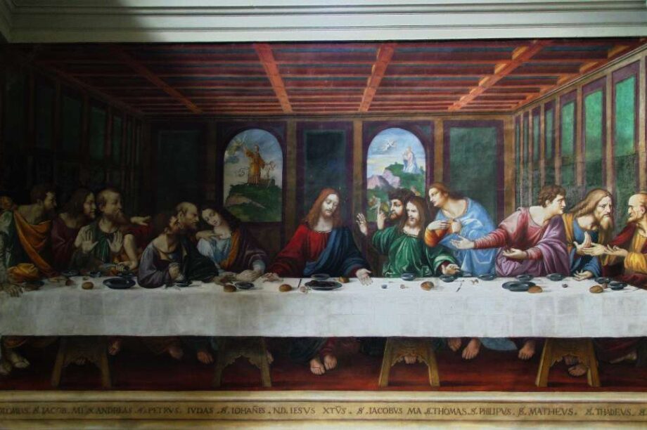ο Ιησούς και 12 Απόστολοι στον Μυστικό Δείπνο
