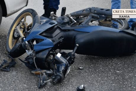 μηχανή Χανιά τροχαίο