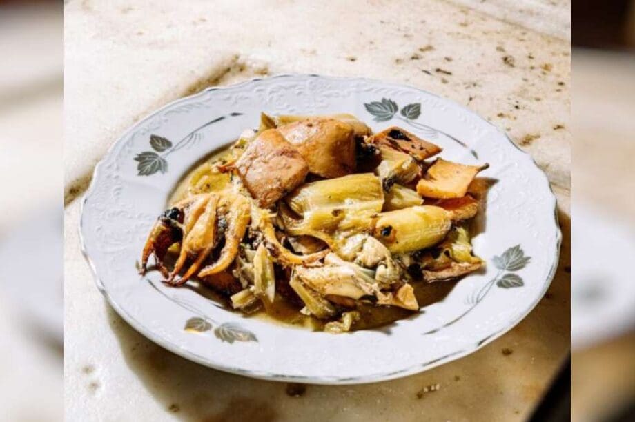 πράσα λεμονάτα με σουπιές