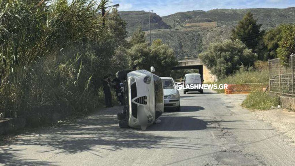 τροχαιο τουμπα Χανια