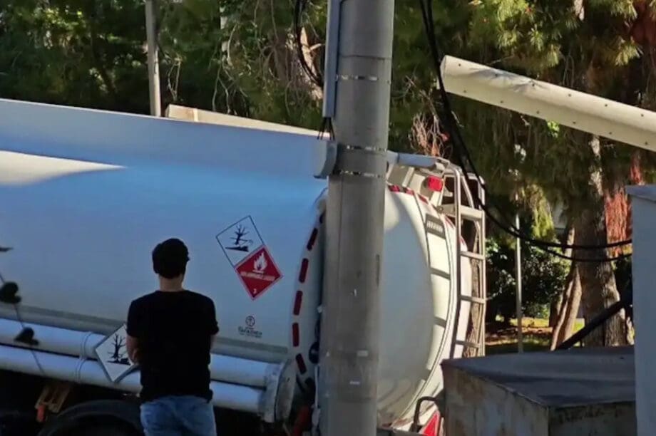 Τροχαίο βυτιοφόρο