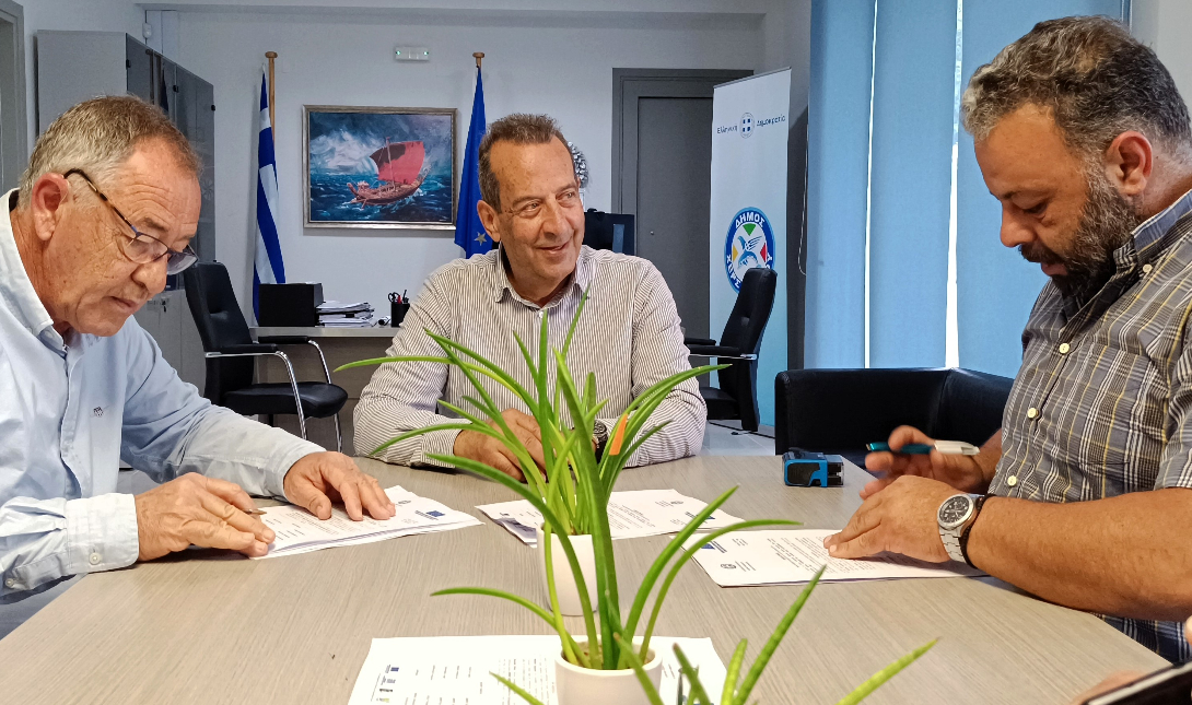 Δοξαστάκης Χερσόνησος σύμβαση δίκτυο άρδευσης
