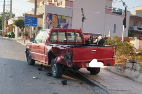 Tροχαίο αγροτικό αυτοκίνητο Κίσσαμος