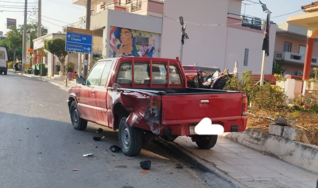 Tροχαίο αγροτικό αυτοκίνητο Κίσσαμος