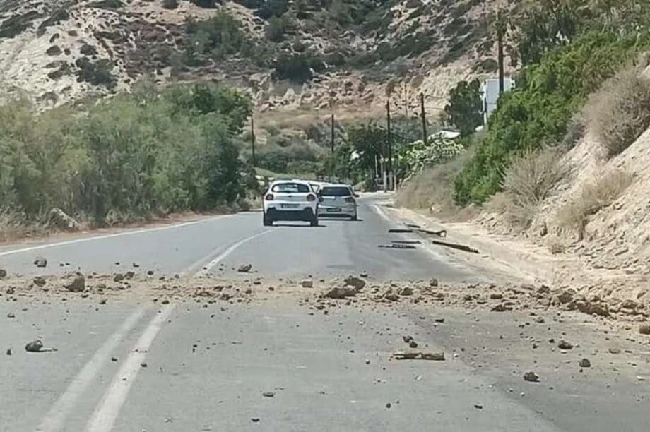 κατολισθήσεις σεισμός νότια Κρήτη