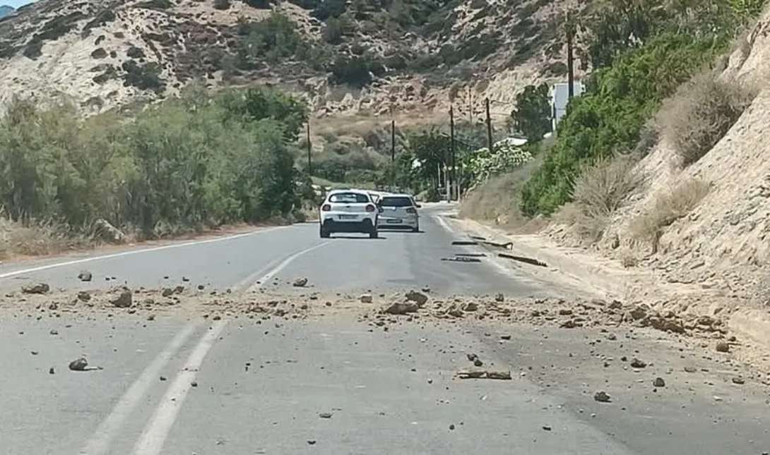 κατολισθήσεις σεισμός νότια Κρήτη