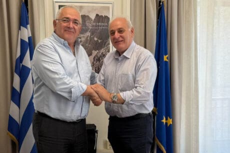 συνάντηση του Δημάρχου Βιάννου Παύλου Μπαριτάκη με τον ΓΓ του Υπουργείου Εσωτερικών
