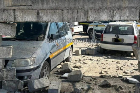 Αυτοκίνητο με σπασμένα φρένα πέρασε μέσα από τοίχο