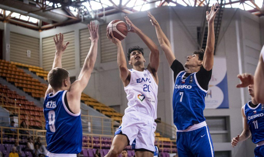 Ευρωμπάσκετ U20: Συνέτριψε 107-66 την Τσεχία και εξασφάλισε την πρωτιά στον όμιλο! (βίντεο)