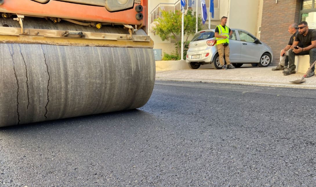 ασφαλτόστρωση Χριστομιχάλη Ξυλούρη