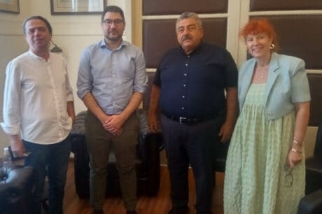 Ο Αντιπεριφερειάρχης Χανίων Νίκος Καλογερής συναντήθηκε με τον βουλευτή της Νέας Αριστεράς Νάσο Ηλιόπουλο