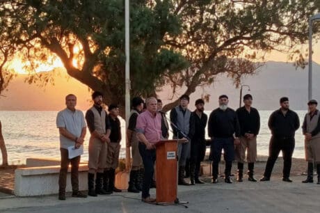 Εκδήλωση τιμής και μνήμης στο μνημείο εκτελεσθέντων, στην παραλία του Ταυρωνίτη, του Δήμου Πλατανιά