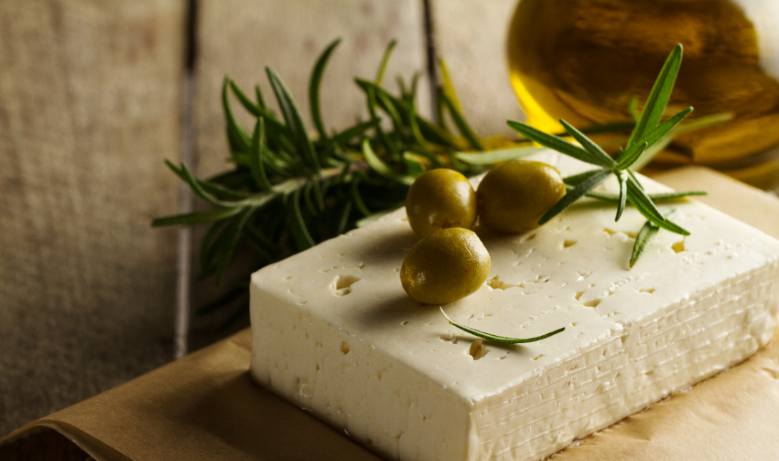 Φέτα ελαιόλαδο ελιές